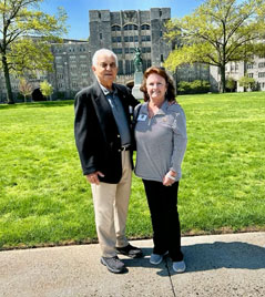 Larry and Linda Wells at West Point